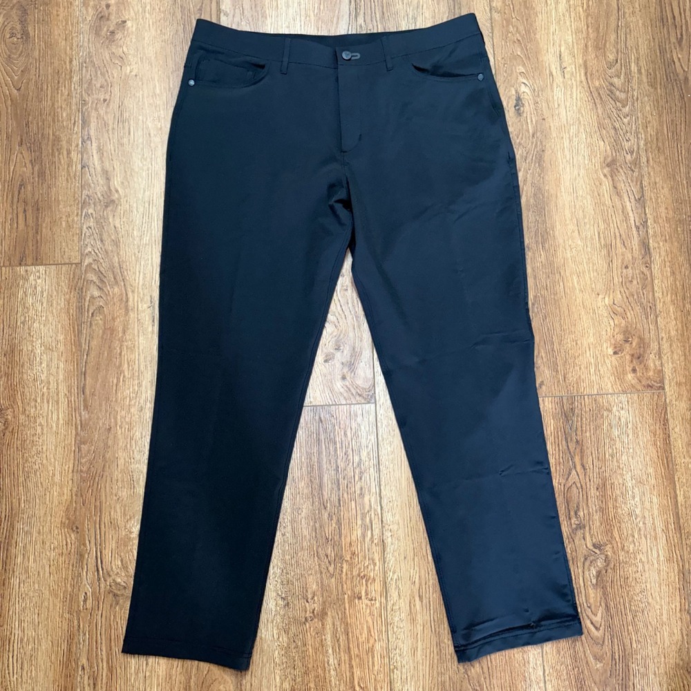 Public Rec Black Performance Straight Fit Pants Mens 38x30 Stretch Trousers